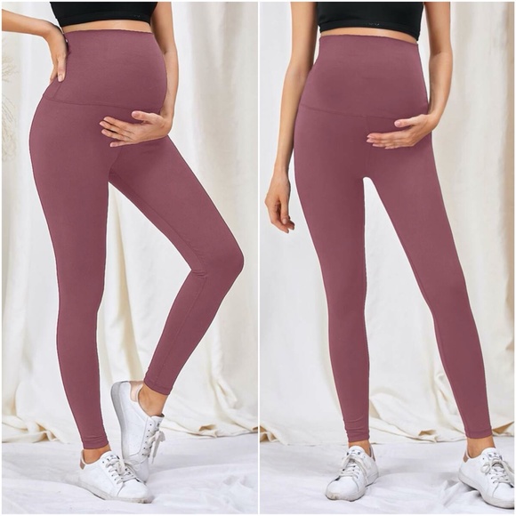MATERNITY stretchy lounge yoga athletic leggings - Picture 4 of 6